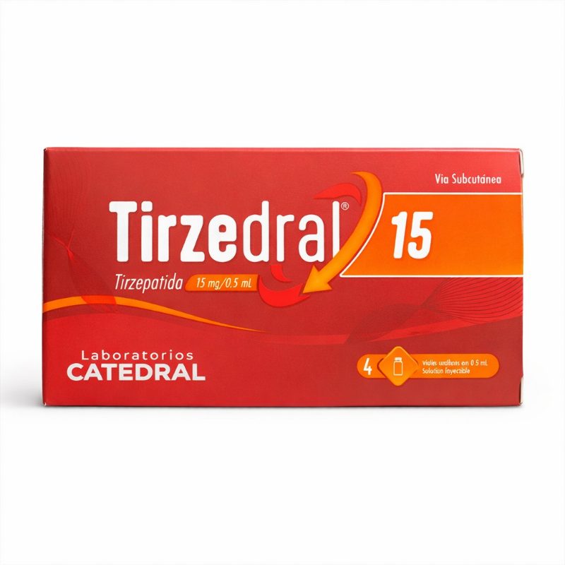 Tirzedral 15mg 4 frasco